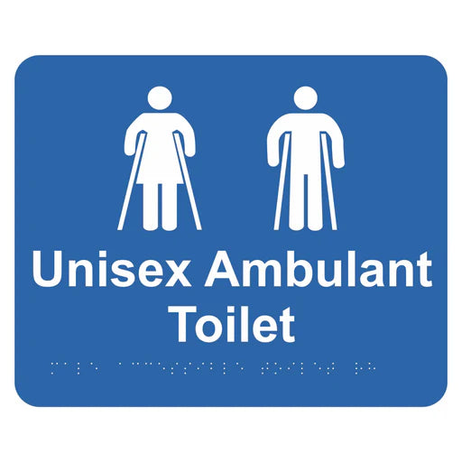 Braille Sign - Unisex Ambulant Toilet