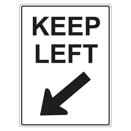 Car Park Sign - Keep Left