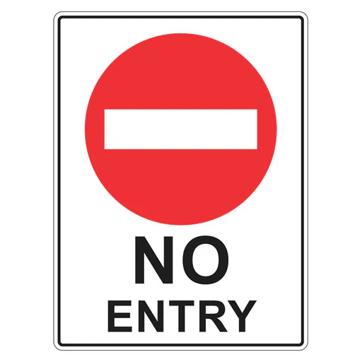 Car Park Sign - No Entry