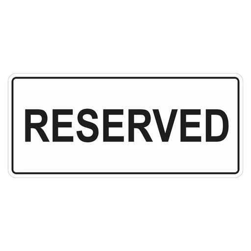 Car Park Sign - Reserved