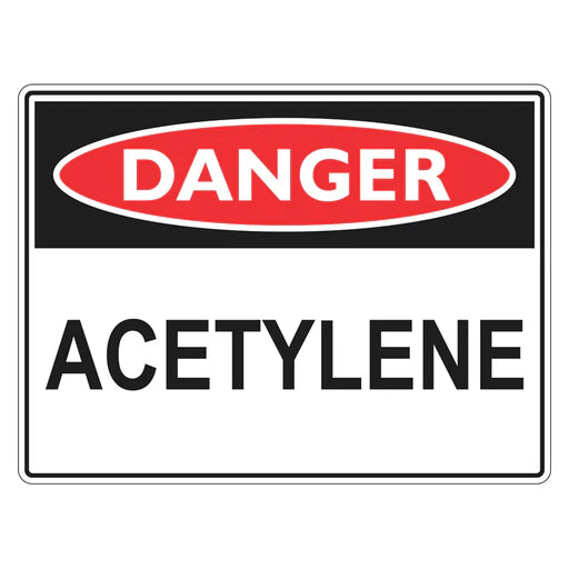 Danger Sign – Acetylene - Premium Nameplates