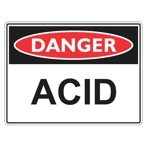 Danger Sign – Acid - Premium Nameplates
