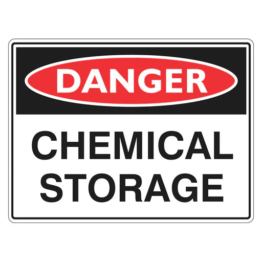 Danger Sign – Chemical Storage - Premium Nameplates