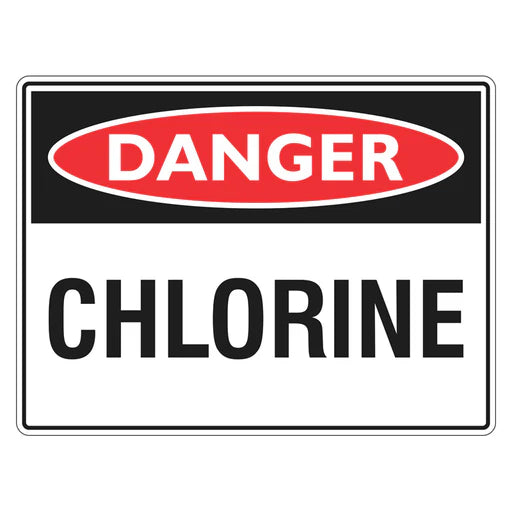 Danger Sign – Chlorine - Premium Nameplates