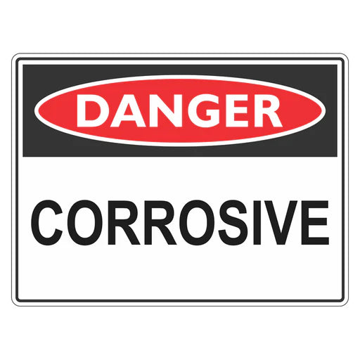 Danger Sign – Corrosive - Premium Nameplates