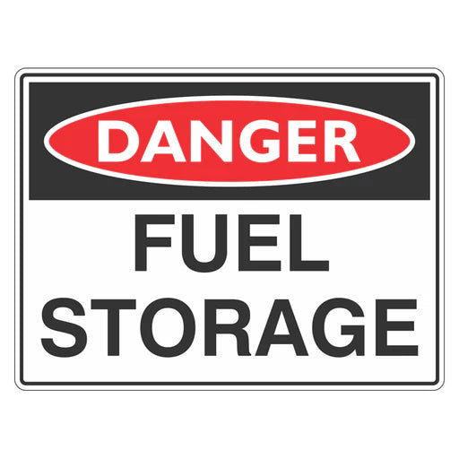 Danger Sign – Fuel Storage - Premium Nameplates