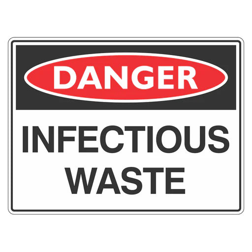 Danger Sign – Infectious Waste - Premium Nameplates
