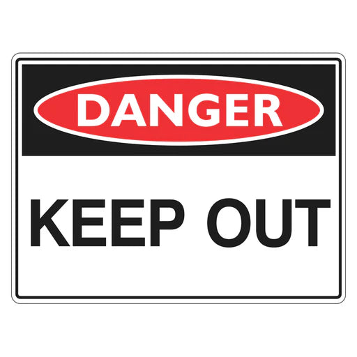Danger Sign – Keep Out - Premium Nameplates