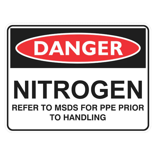 Danger Sign – Nitrogen - Premium Nameplates