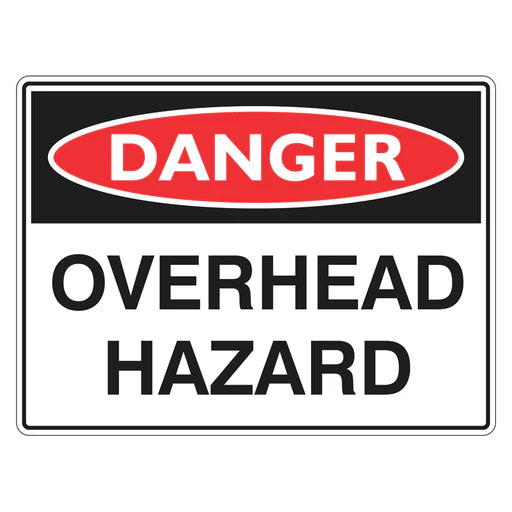 Danger Sign – Overhead Hazard - Premium Nameplates