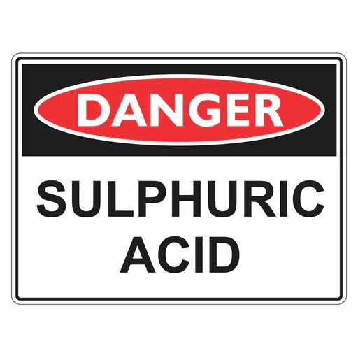 Danger Sign – Sulphuric Acid - Premium Nameplates