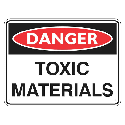 Danger Sign – Toxic Materials - Premium Nameplates