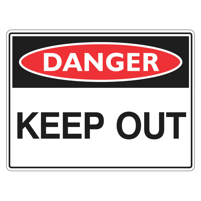Danger Sign – Keep Out - Premium Nameplates