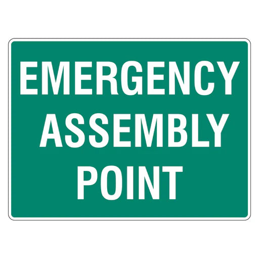 Emergency Sign - Emergency Assembly Point - Premium Nameplates