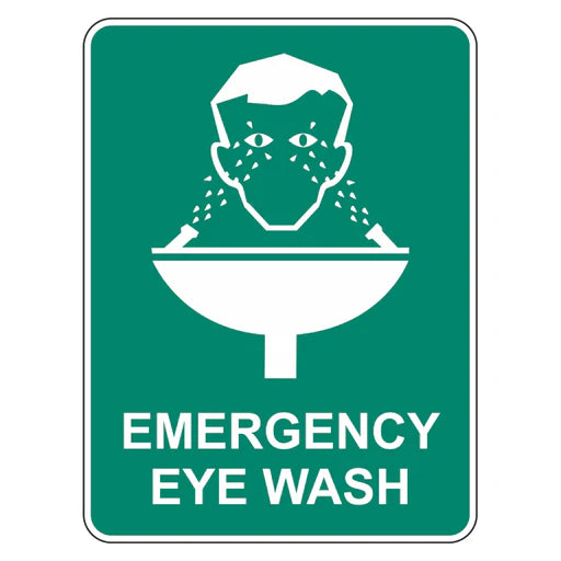 Emergency Sign - Emergency Eye Wash - Premium Nameplates