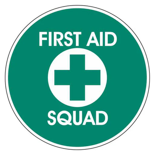 Emergency Sign - First Aid Squad Disc - Premium Nameplates