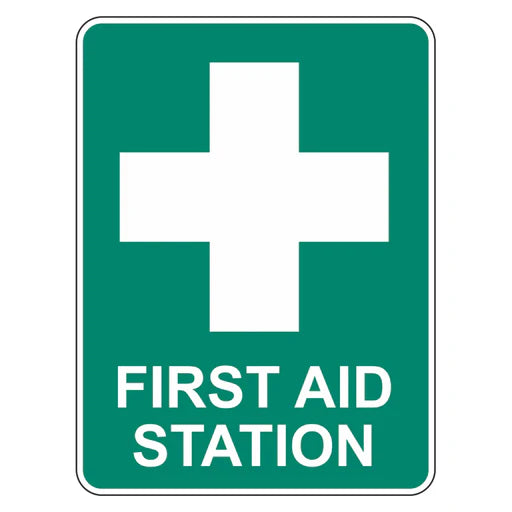 Emergency Sign - First Aid Station - Premium Nameplates