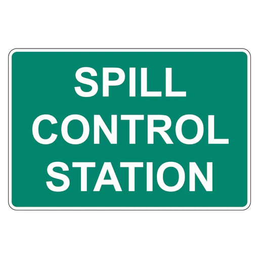 Emergency Sign - Spill Control Station - Premium Nameplates