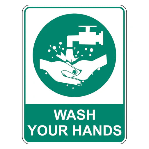 Emergency Sign - Wash Your Hands - Premium Nameplates