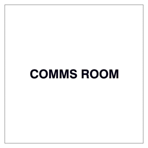 Fire Door Text - Comms Room