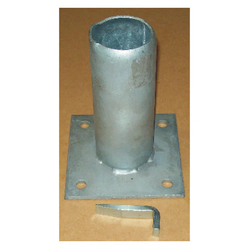 Flanged Post Holder With Wedge