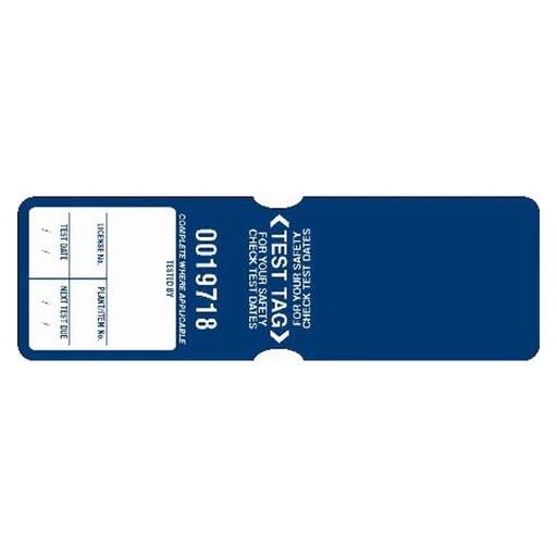 Heavy Duty Test Tags - Blue