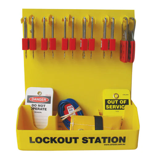 Lockout Station - 10 Padlocks