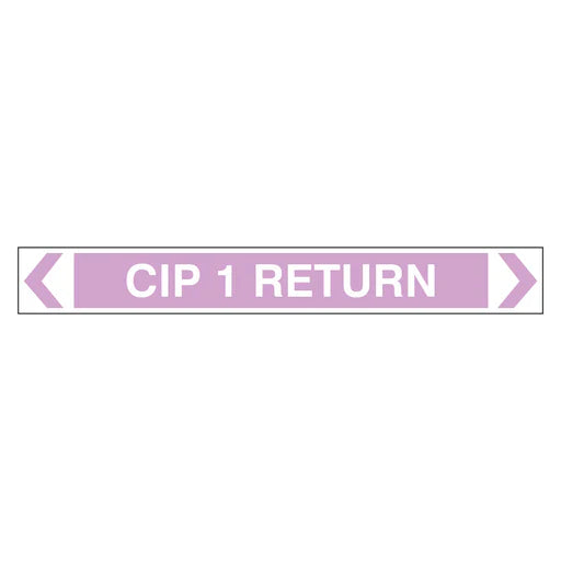 Pipe Marker - CIP 1 Return