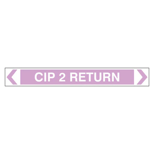 Pipe Marker - CIP 2 Return