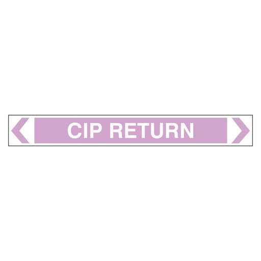 Pipe Marker - CIP Return