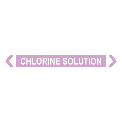 Pipe Marker - Chlorine Solution