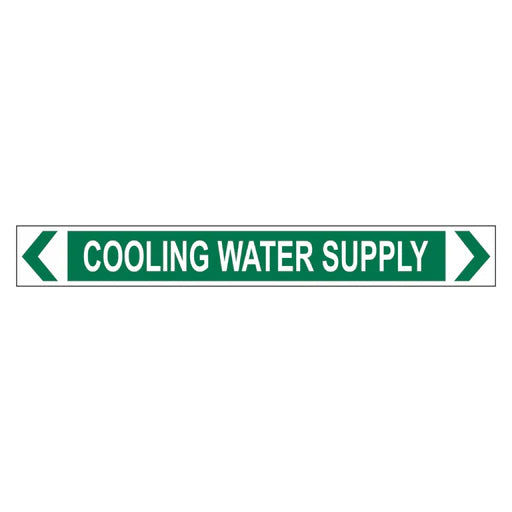 Pipe Marker - Cooling Water Supply