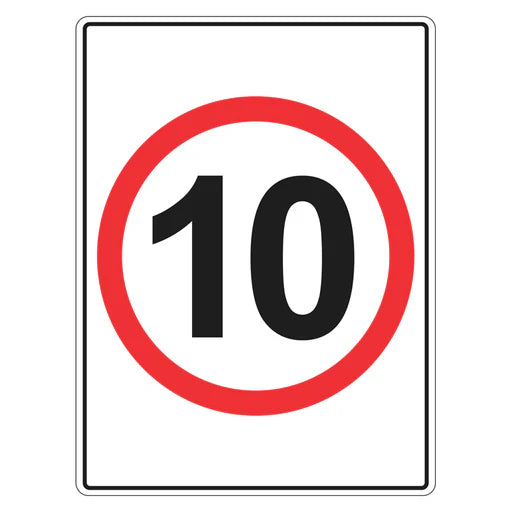 Speed Limit Sign - 10 km