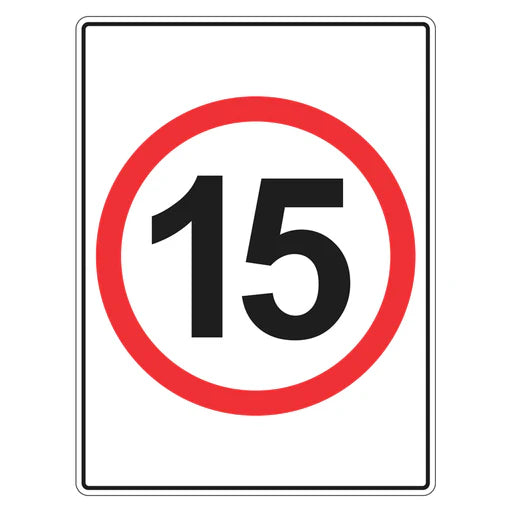 Speed Limit Sign - 15km