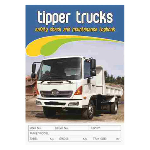 Tipper Safety Check & Maintenance Log Book