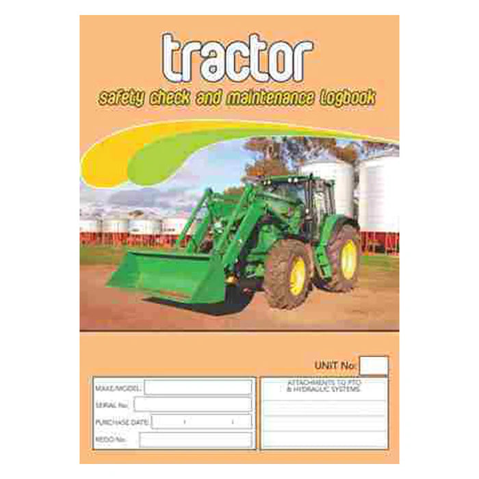 Tractor Safety Check & Maintenance Log Book