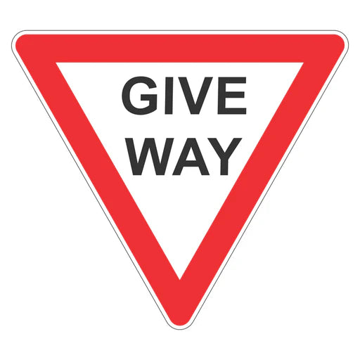 Car Park Sign - Give Way