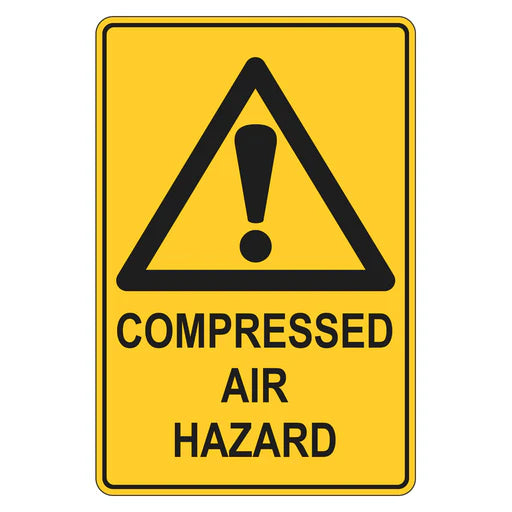 Warning Sign - Compressed Air Hazard
