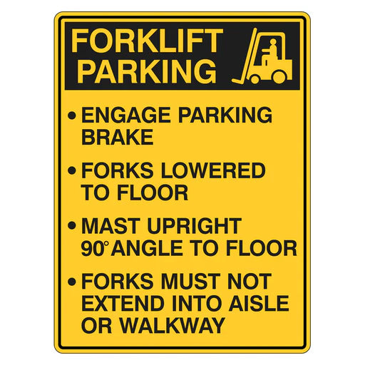 Warning Sign - Forklift Parking