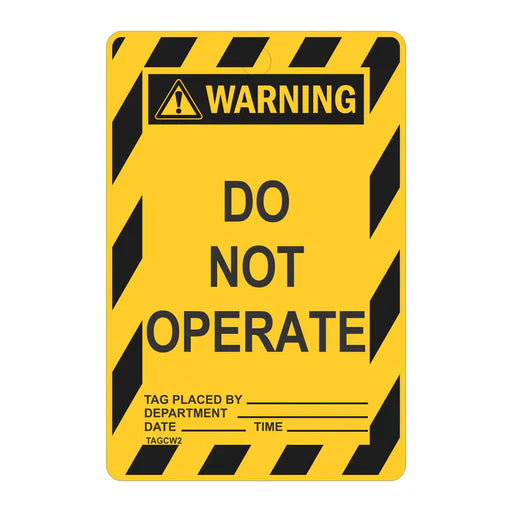 Warning Tags - Do Not Operate