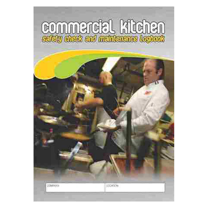 ommercial Kitchen Safety Check & Maintenance Log Book