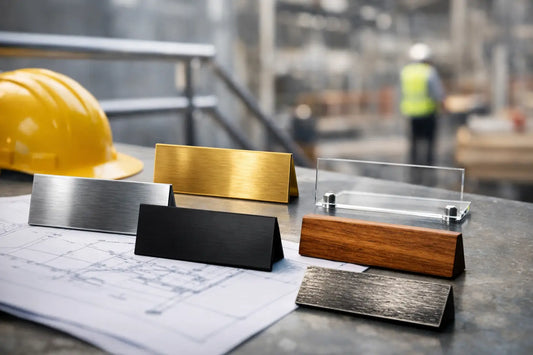 Best Materials for Nameplates on Site