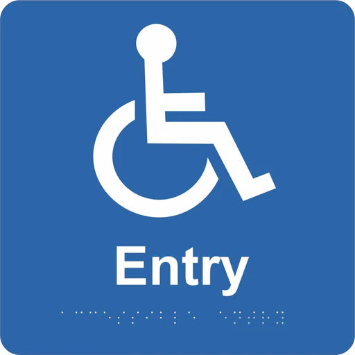 Braille Sign - Disabled Entry