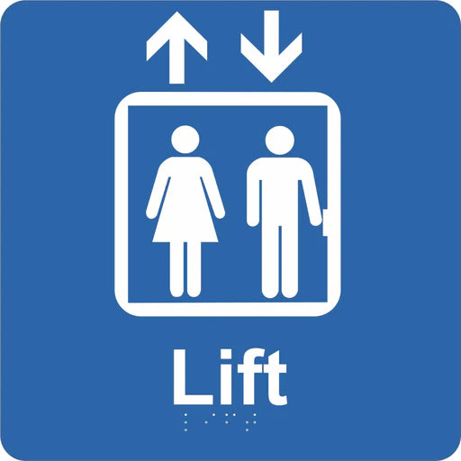 Braille Sign - Lift