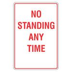 Car Park Sign - No Standing Any Time