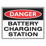 Danger Sign – Battery Charging Station - Premium Nameplates