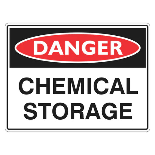 Danger Sign – Chemical Storage - Premium Nameplates
