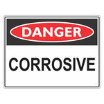 Danger Sign – Corrosive - Premium Nameplates