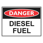 Danger Sign – Diesel Fuel - Premium Nameplates
