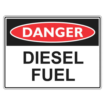 Danger Sign – Diesel Fuel - Premium Nameplates
